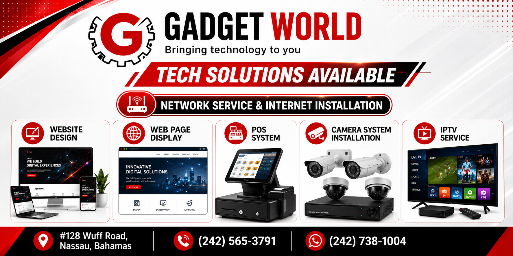 Gadget World tech solutions banner
