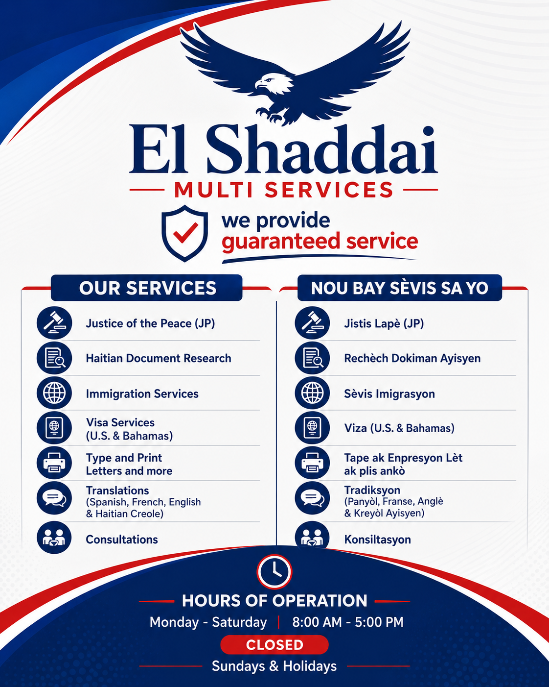 EL Shaddai Multi Services service poster